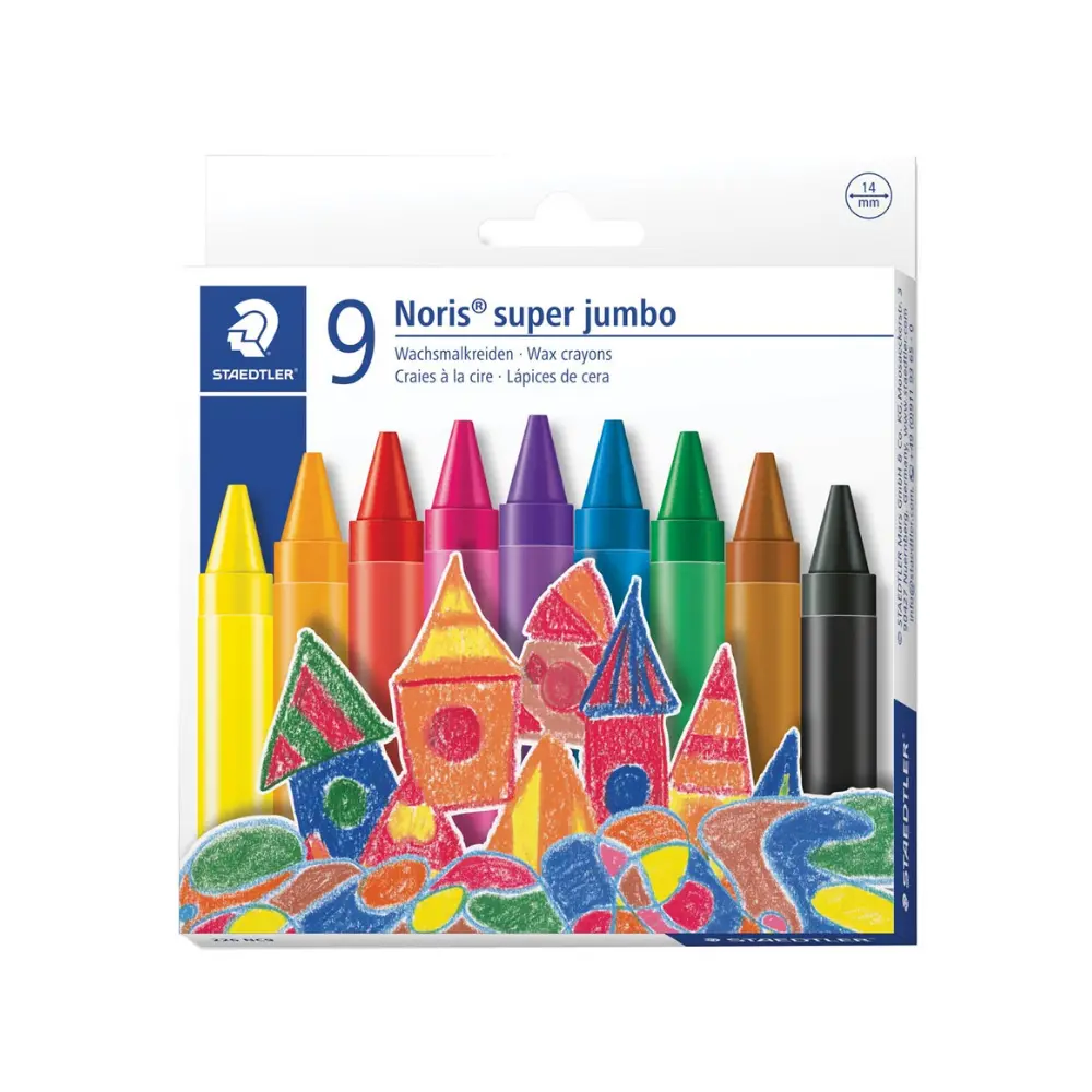 Crayon Wax Jumbo 9`s - Staedtler 