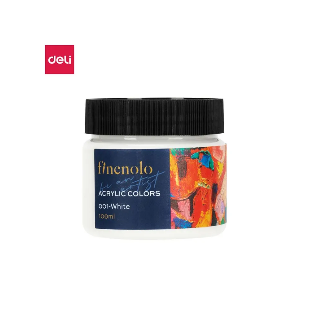Paint Acrylic 100ml White - Finenolo