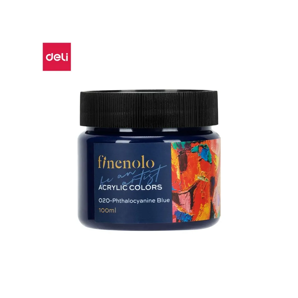 [6975239284795] Paint Acrylic 100ml Phthlocyanine Blue - Finenolo - Delete