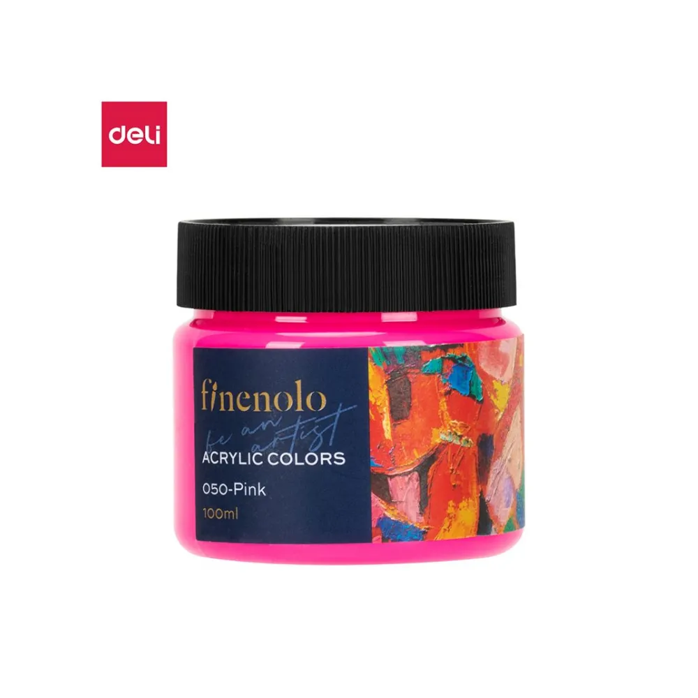 Paint Acrylic 100ml Pink - Finenolo