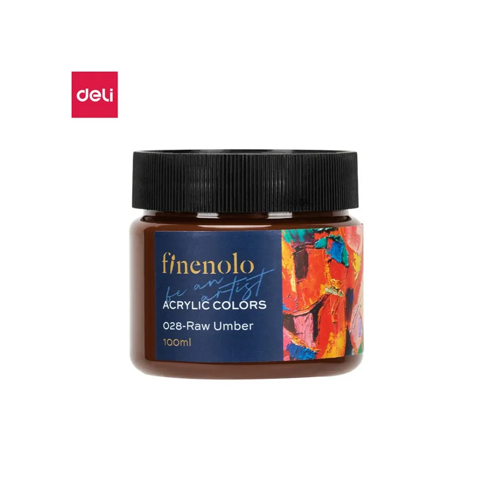 Paint Acrylic 100ml Raw Umber - Finenolo