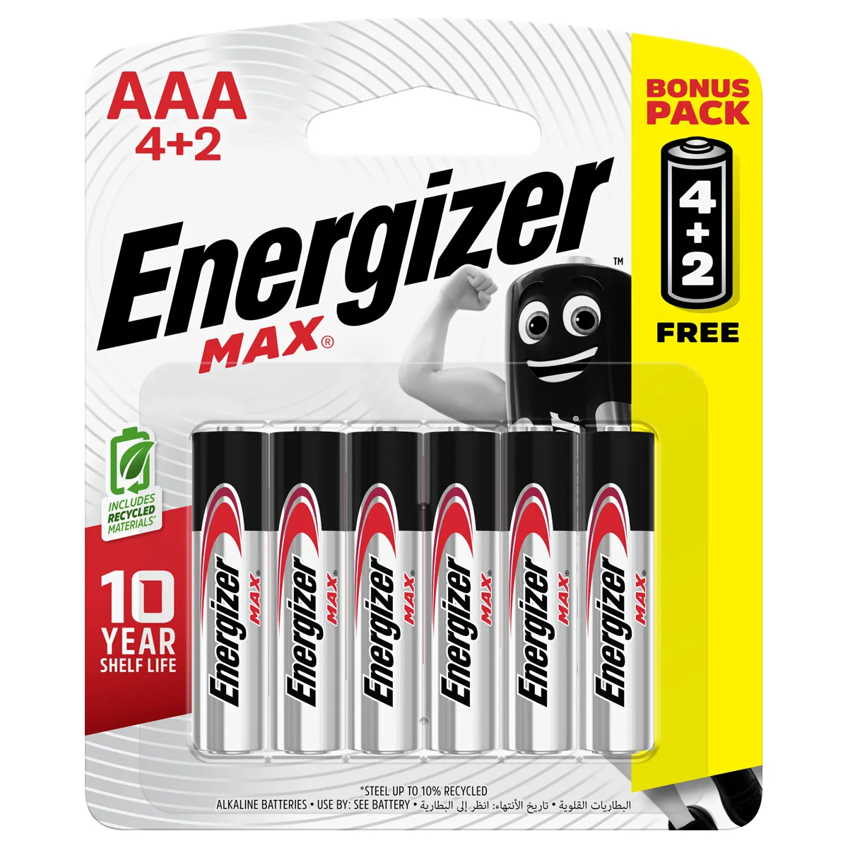[8888021206241] Battery Max AAA 4+2 - Energizer 