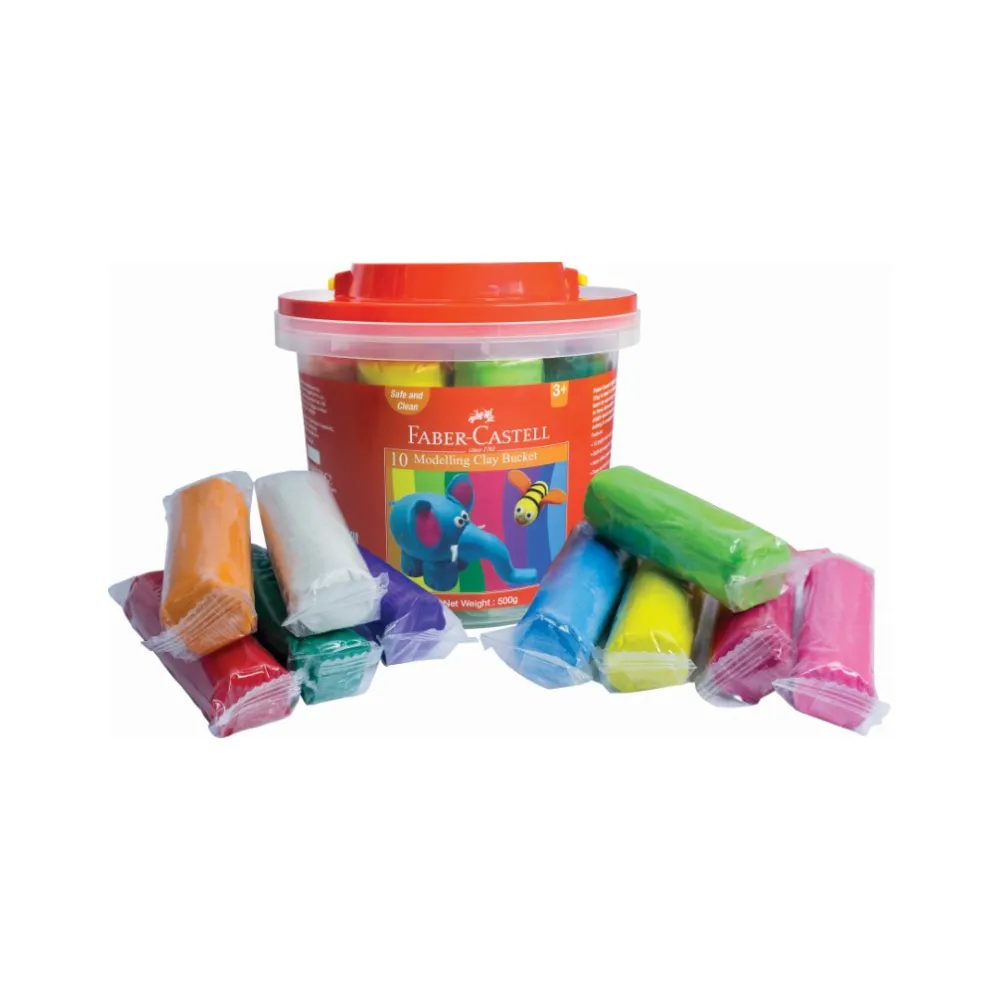 [8901180208410] Modelling Clay 500gms 10`s - Faber-Castell