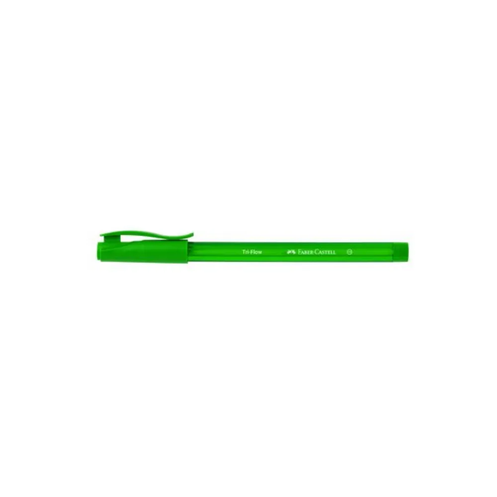 [8901180308028] Pen Ball Triflow 1mm Light Green - Faber-Castell