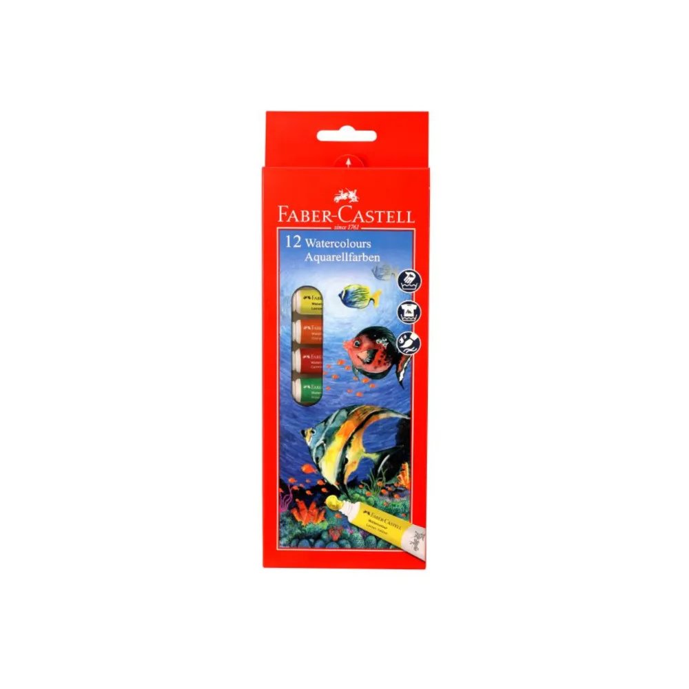 [8901180705315] Watercolours Student 12`s 9ml - Faber-Castell (1)