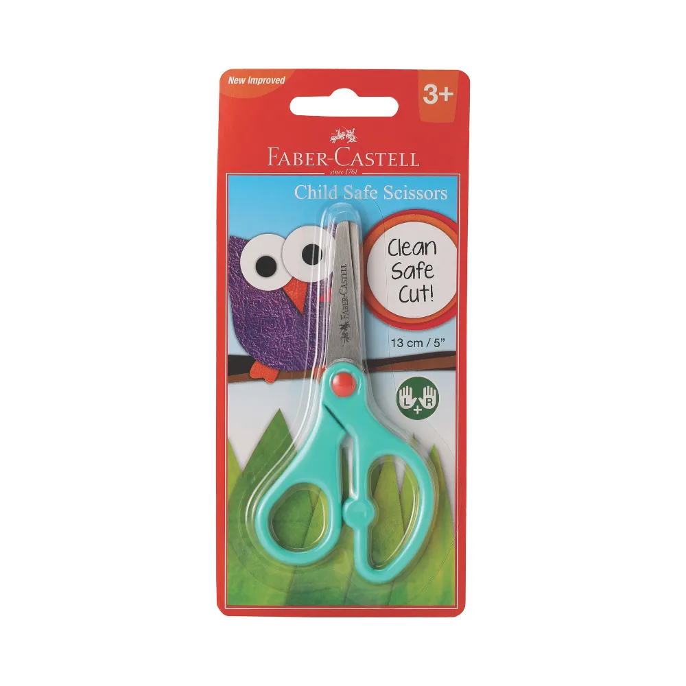[8901180712016] Scissors Child Safe 13cm Left & Right - Faber-Castell