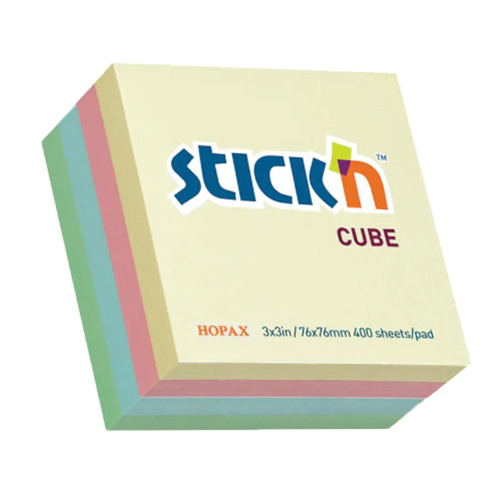 [4712759210130] Cube Refill Assorted Pastel 76x76 - Stick`n