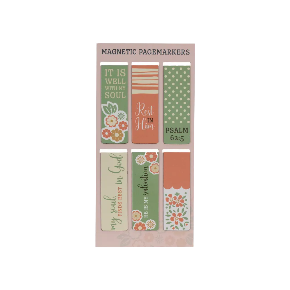 [6006937156791] Bookmark It Is Well With My Soul Magnetic Set Of 6