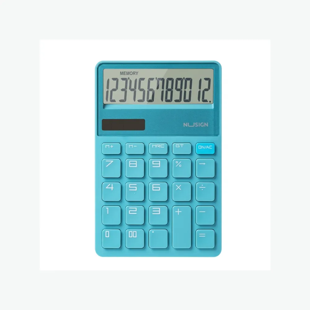 [6942233647956] Nusign Calculator 12 Digits - Blue