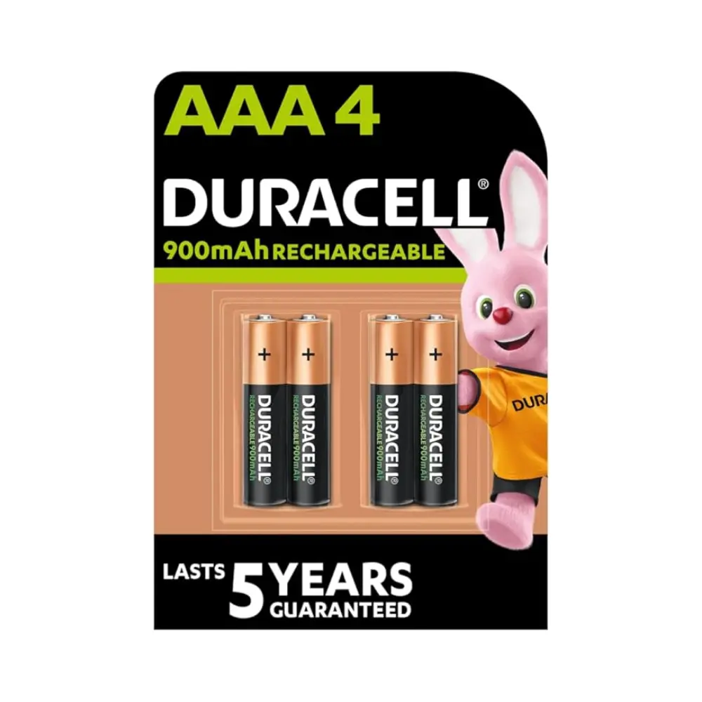[5000394203822] Battery Rechargable AAA 4`s 900mAh - Duracell 