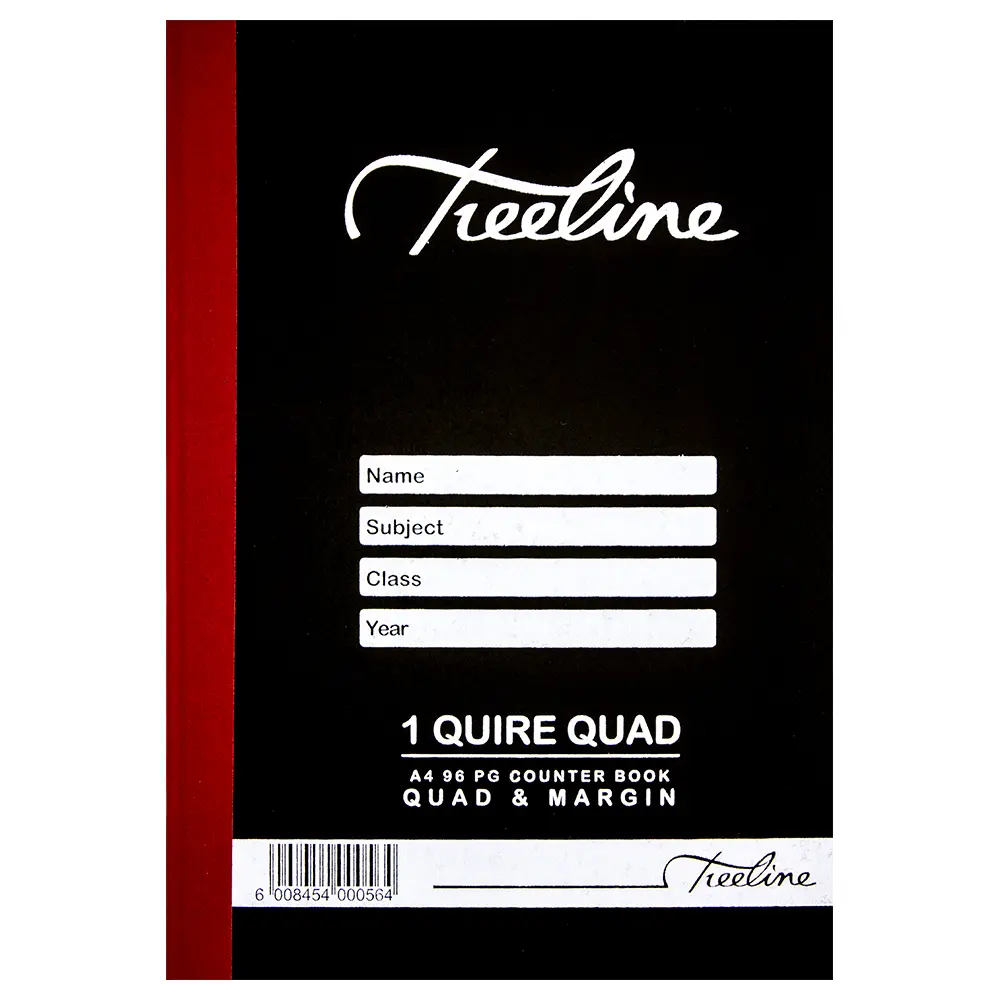 Book A4 96p Q/M 10`s - Treeline