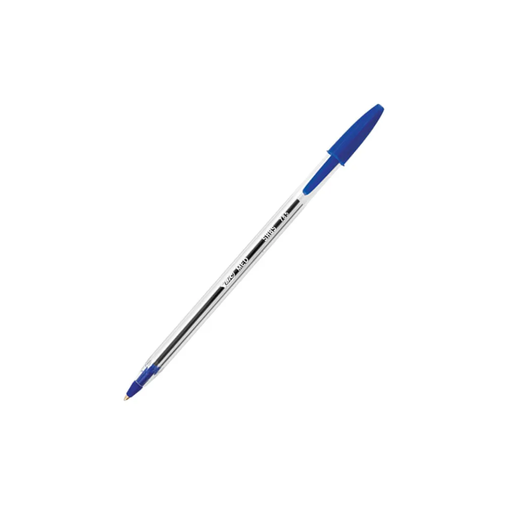 Pen Bic Crystal Med Blue Single