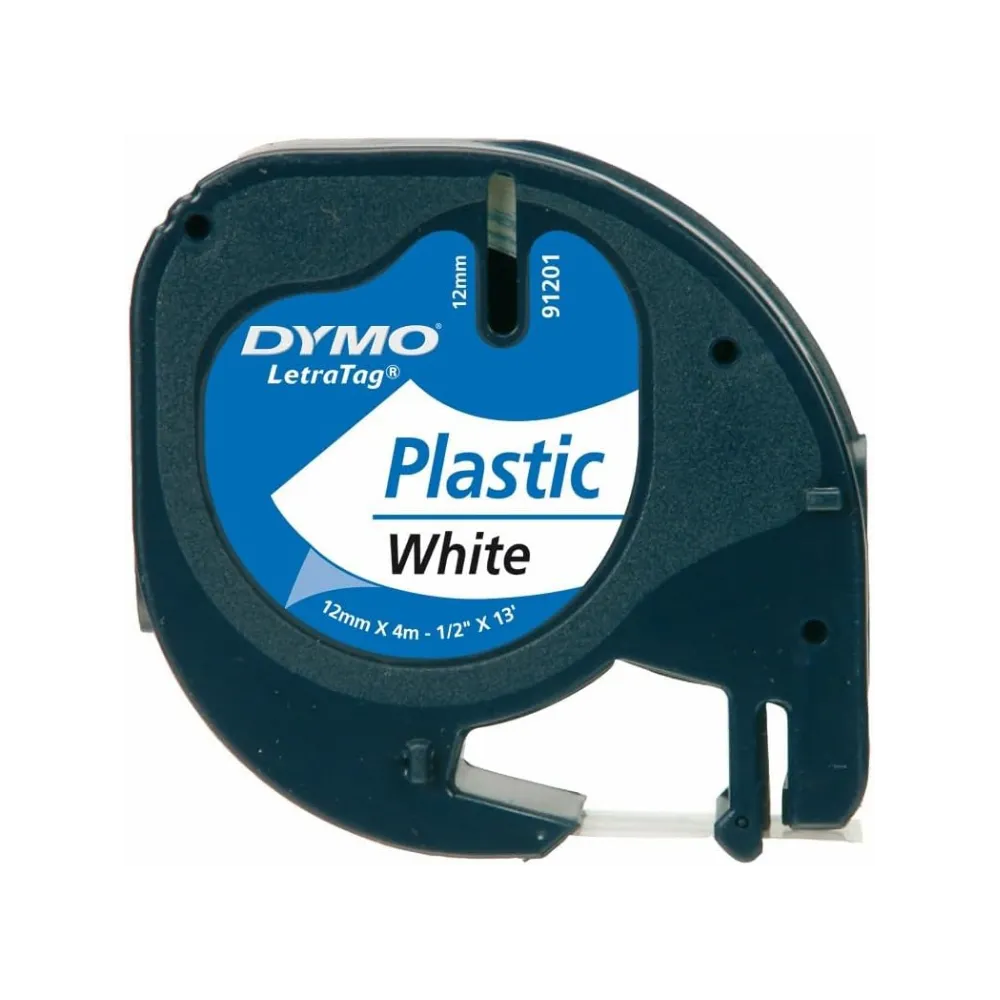 [5411313912211] Dymo Tape 12x4 Black/White - DS0721660