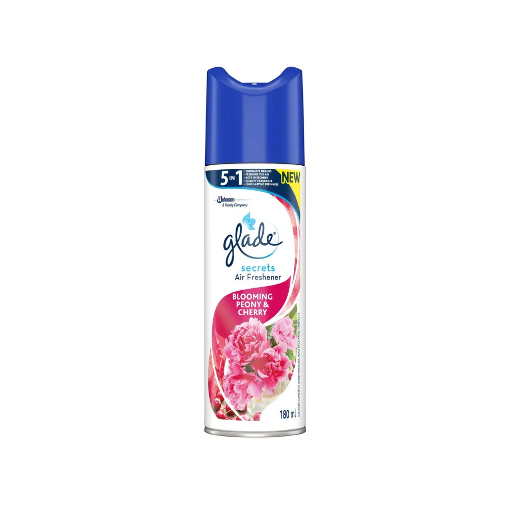 Air Freshner 180ml Glade Secrets Blooming Peony & Cherry