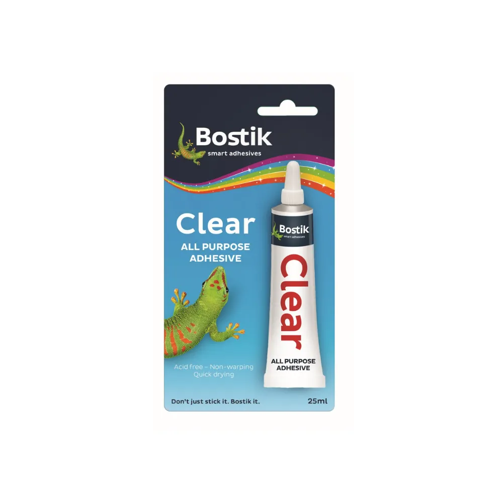 Glue Clear 25ml Tube Boxed - Bostik