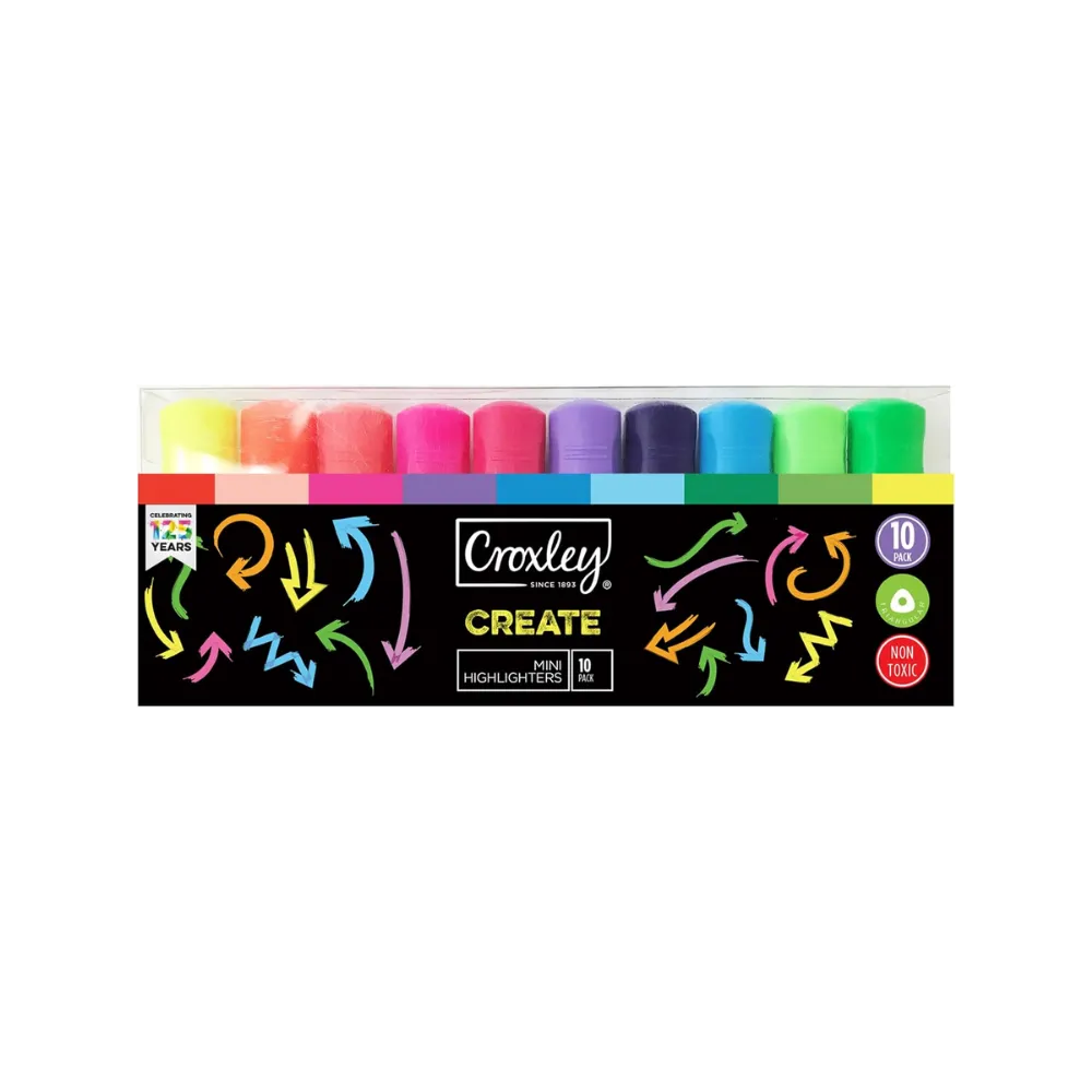 [6001396067770] Highlighter Mini 10`s - Croxley 