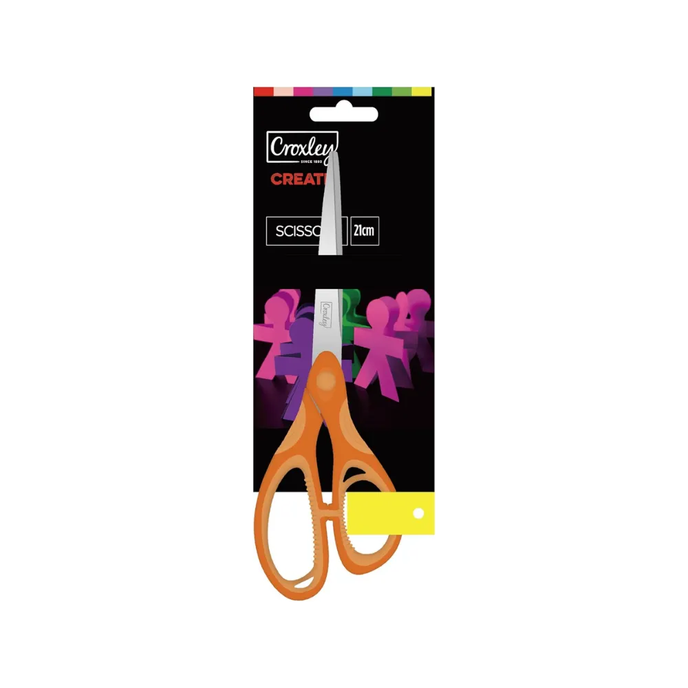 [6001396071500] Scissors Create 21cm Orange - Croxley 