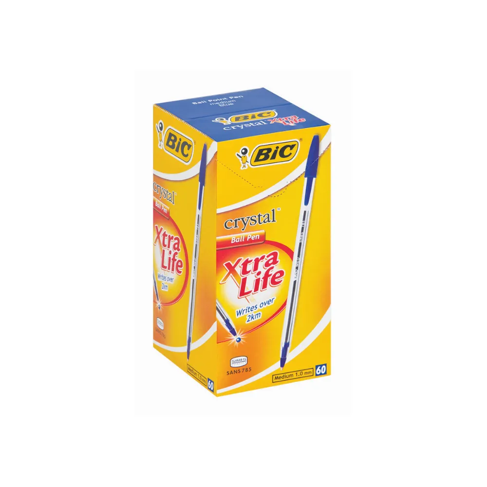 Pen Bic Crystal Med Blue 60`s