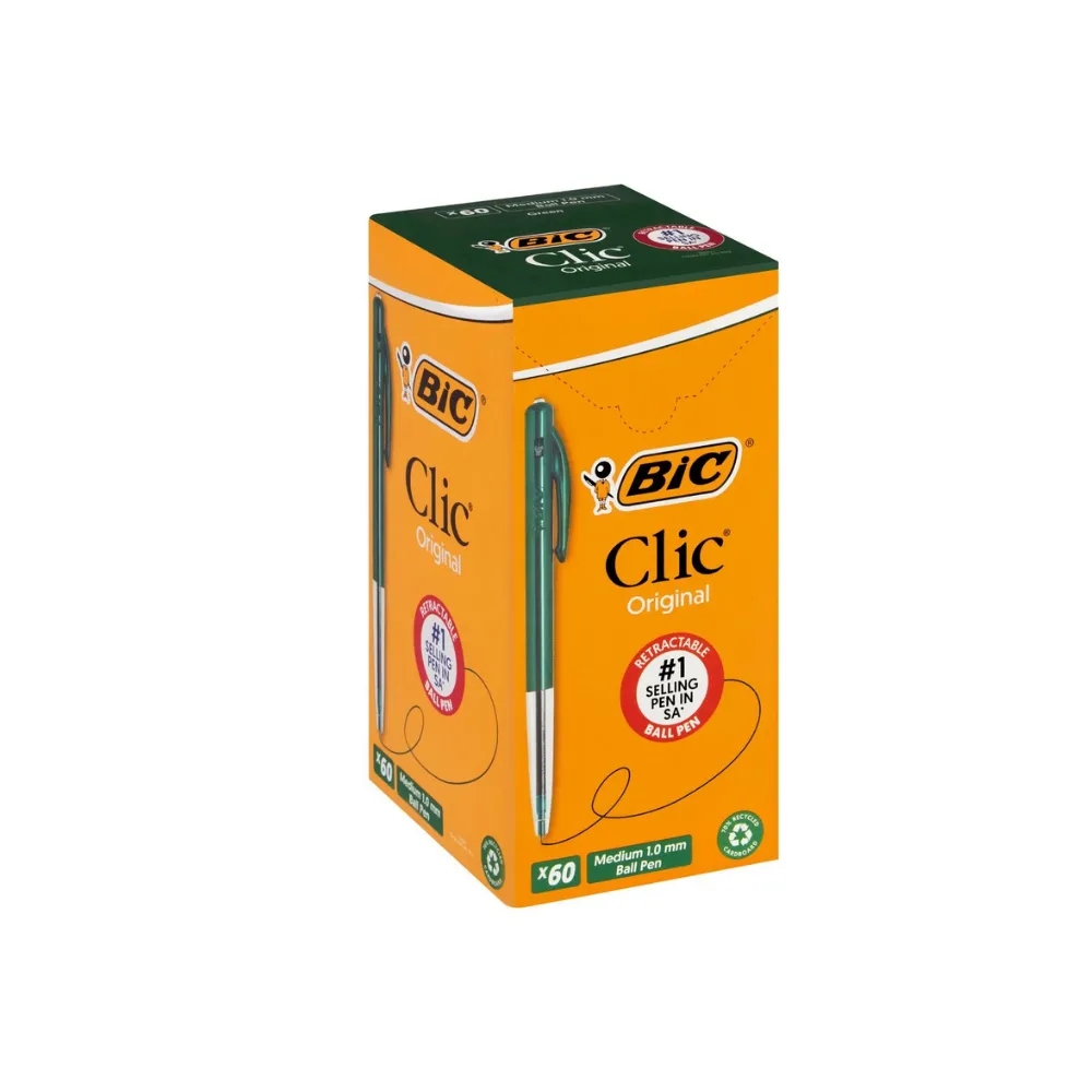 Pen Bic Orange Fine Green 60`s