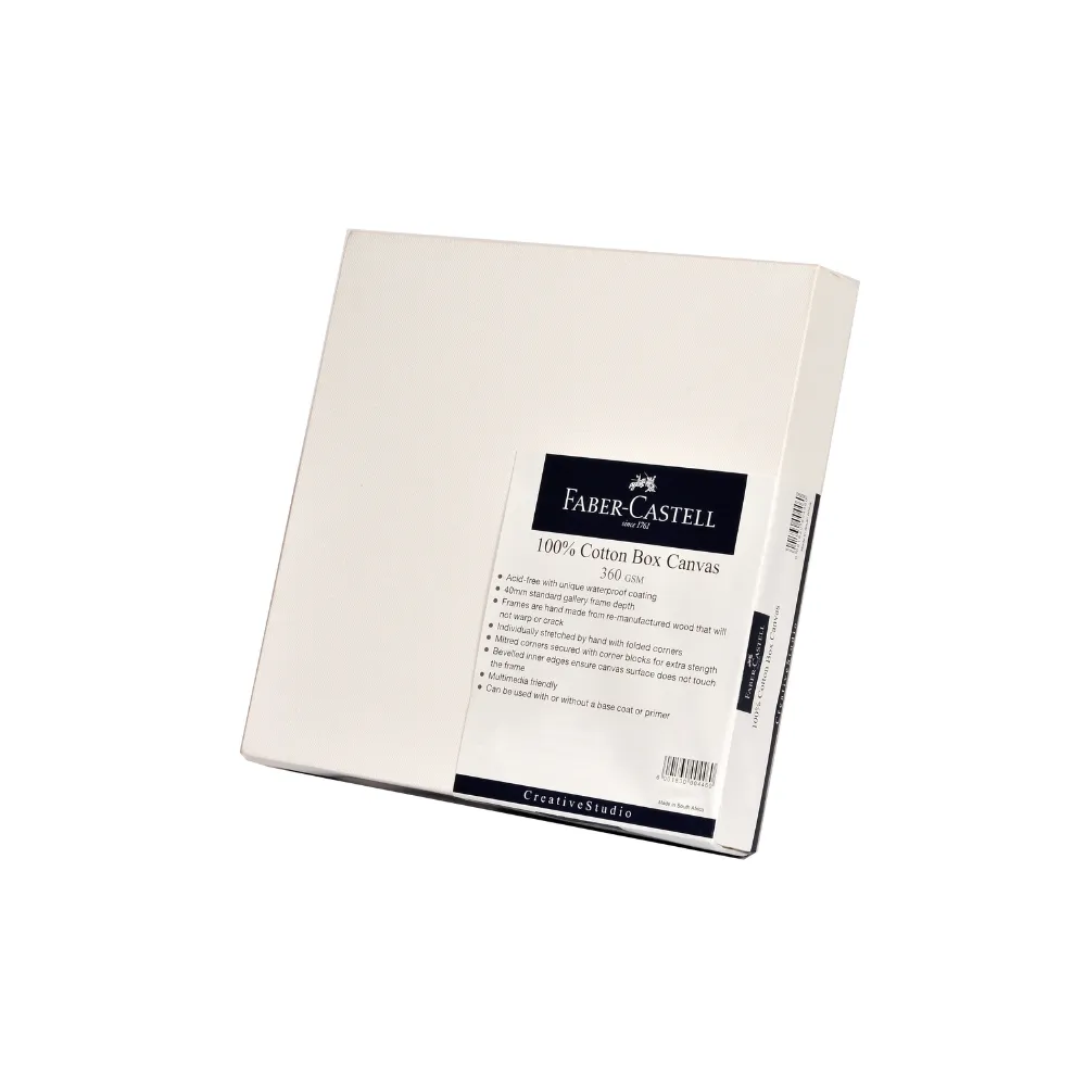 [6001830004484] Canvas Box 360gsm Deep Edge 14"x14" - Faber-Castell