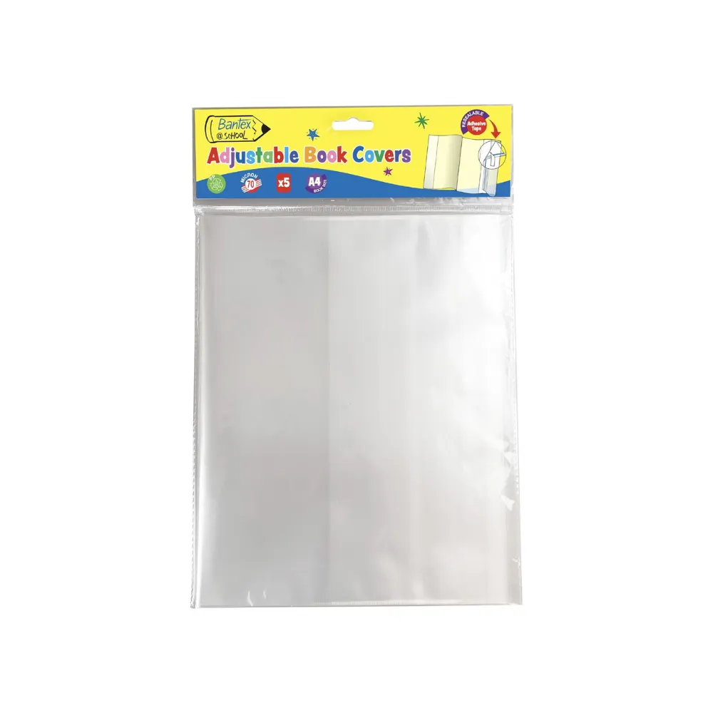 [6001830010683] Book Cover Slip on A4 5`s - Bantex School