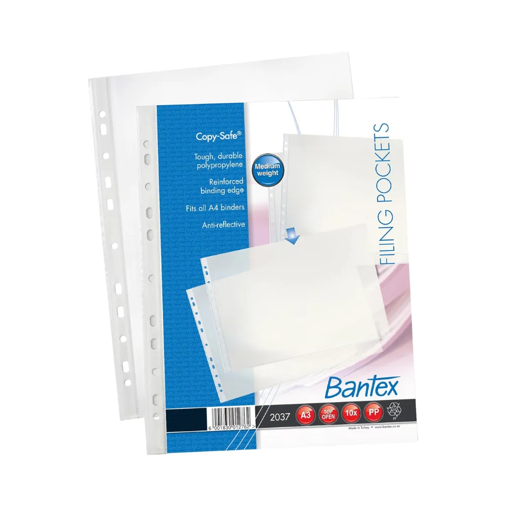 [6001830012762] Filing Pockets A3 10`s - Bantex