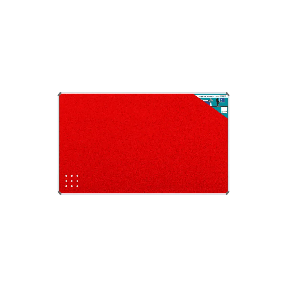 [6002305006286] Info Board Aluminium Frame 1500x1200 Red - Parrot