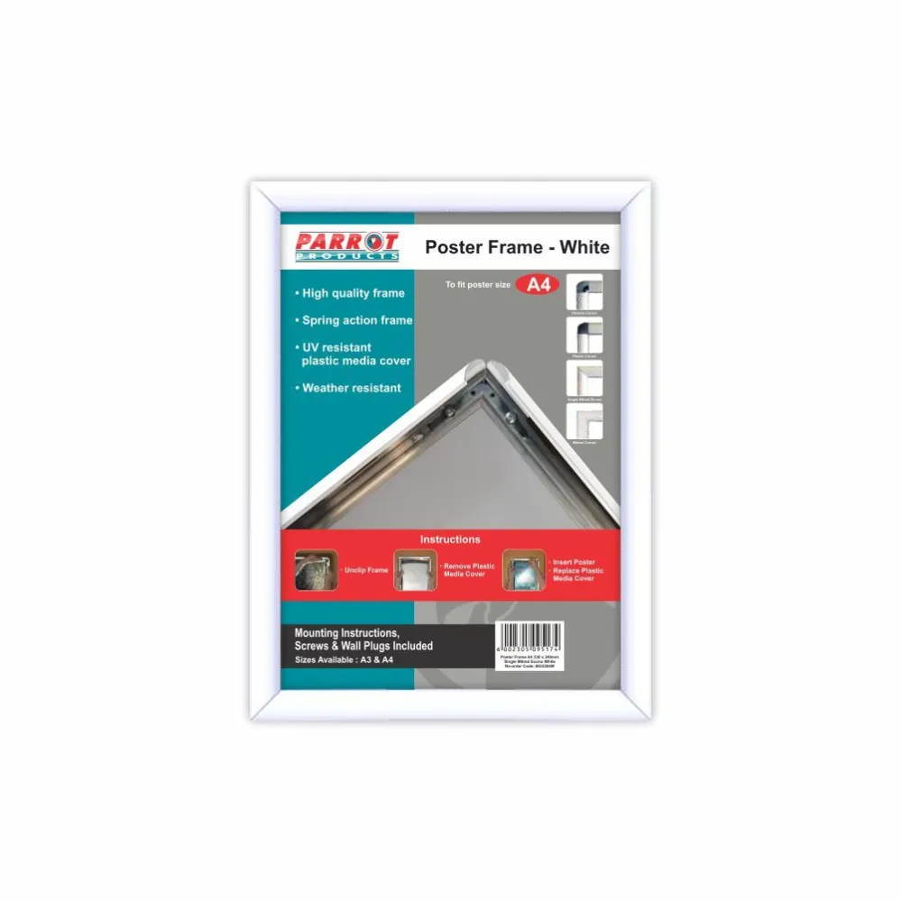 Poster Frame A4 330*240mm White - Parrot