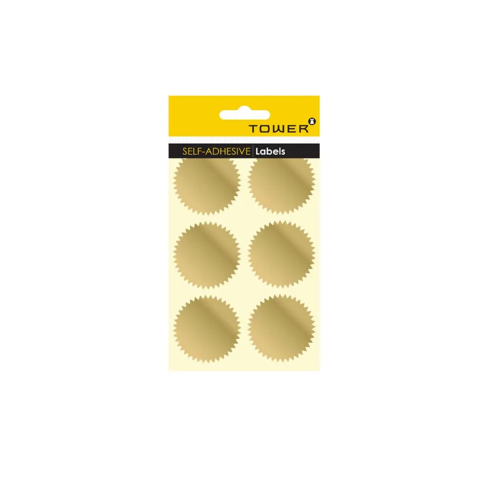 [6002866004738] Label Notorial Seal Gold N50 - Tower
