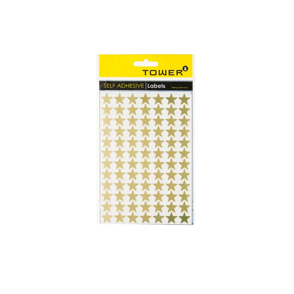 [6002866005667] Label Stars Gold - Tower