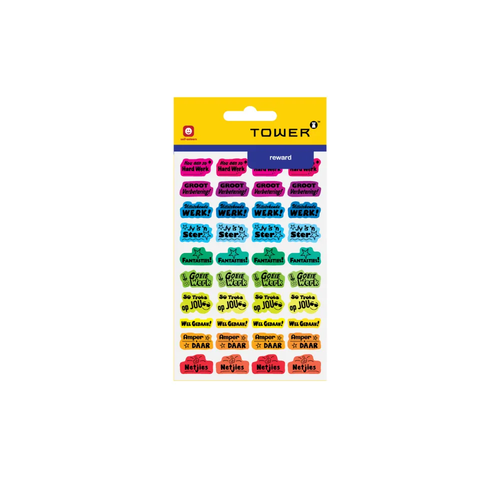 [6002866013457] Labels Teachers Afrikaans Reward Asst - Tower