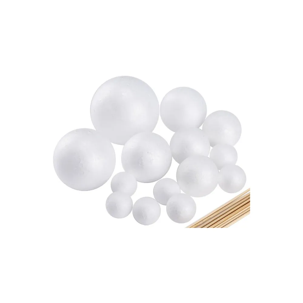 Polystyrene Solar Balls 9 Piece - Treeline