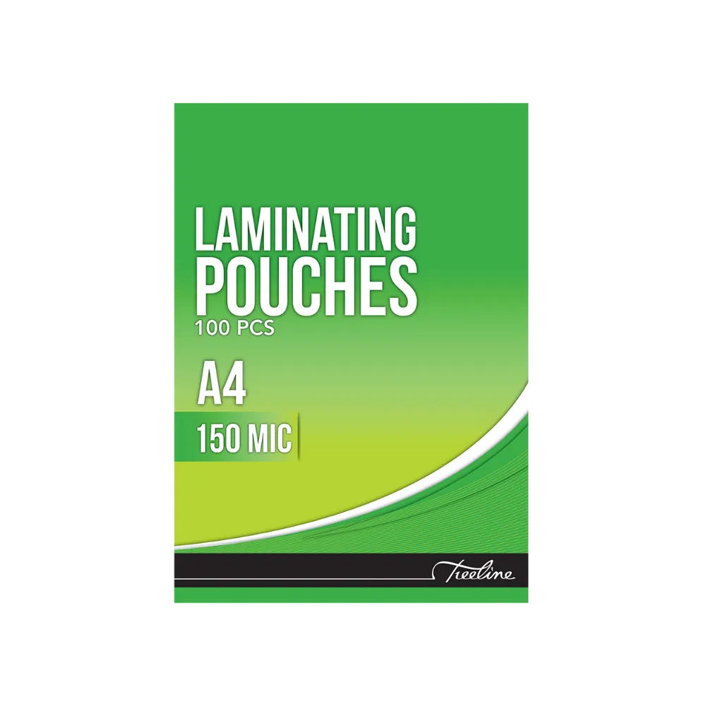 [6007652004879] Laminating Pouch A4 150 Micron 100`s  - Treeline