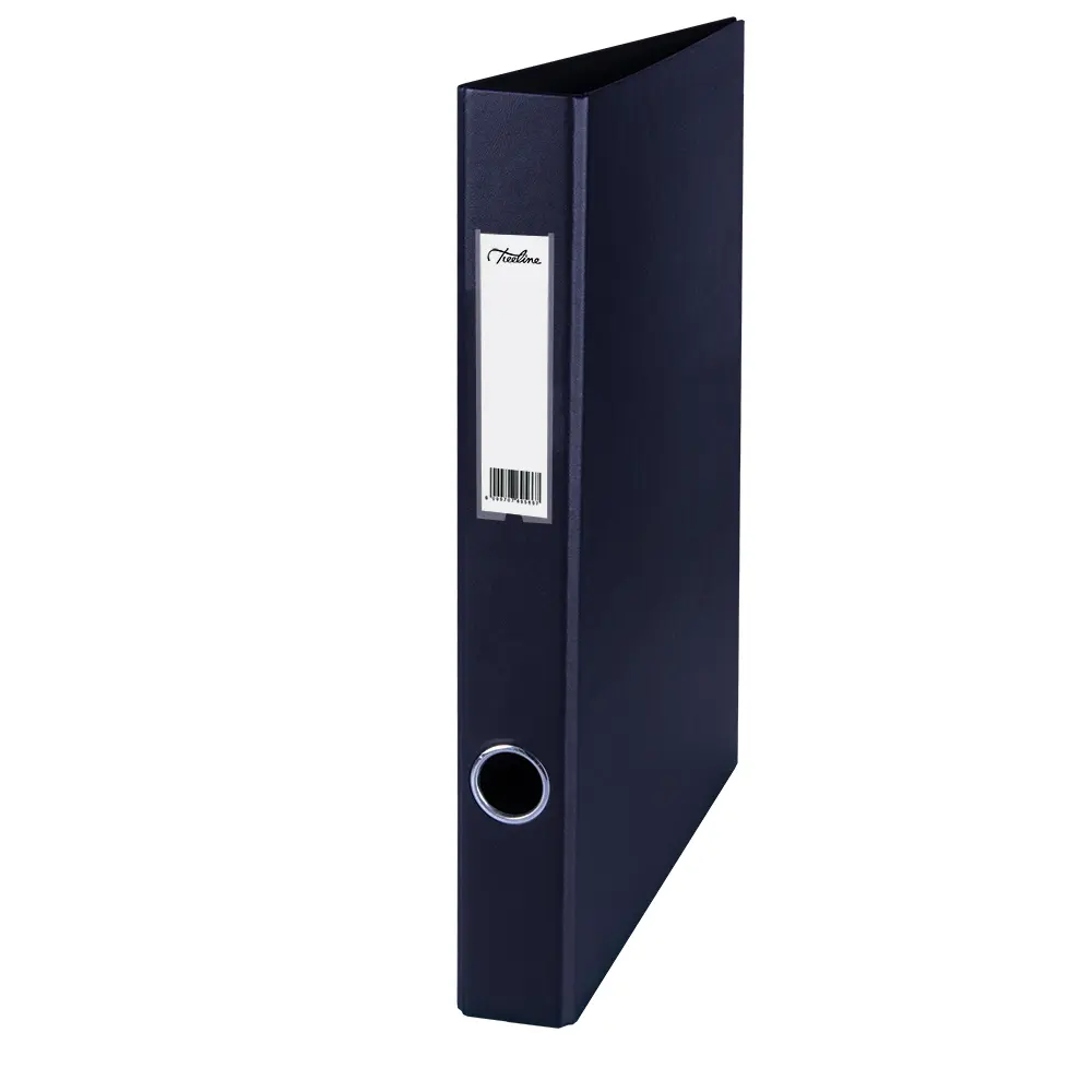 [6007652006583] File Ringbinder 25mm PVC A4 Black -Treeline
