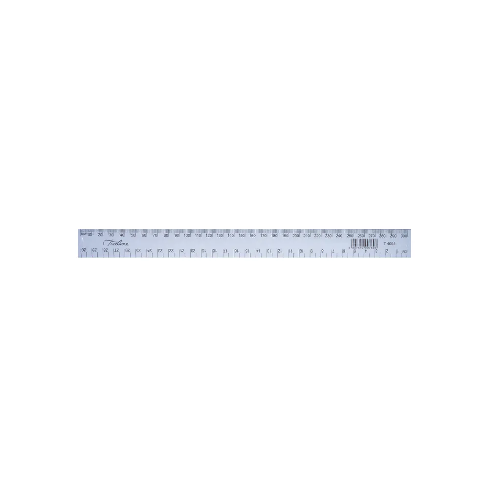 [6007652007603] Ruler 30cm Clear - Treeline