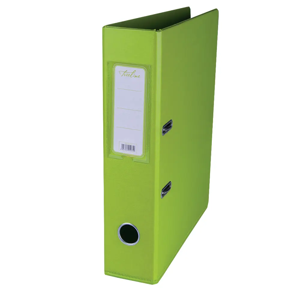 [6007652010740] File Lever Arch Lime Green PVC-70 - Treeline
