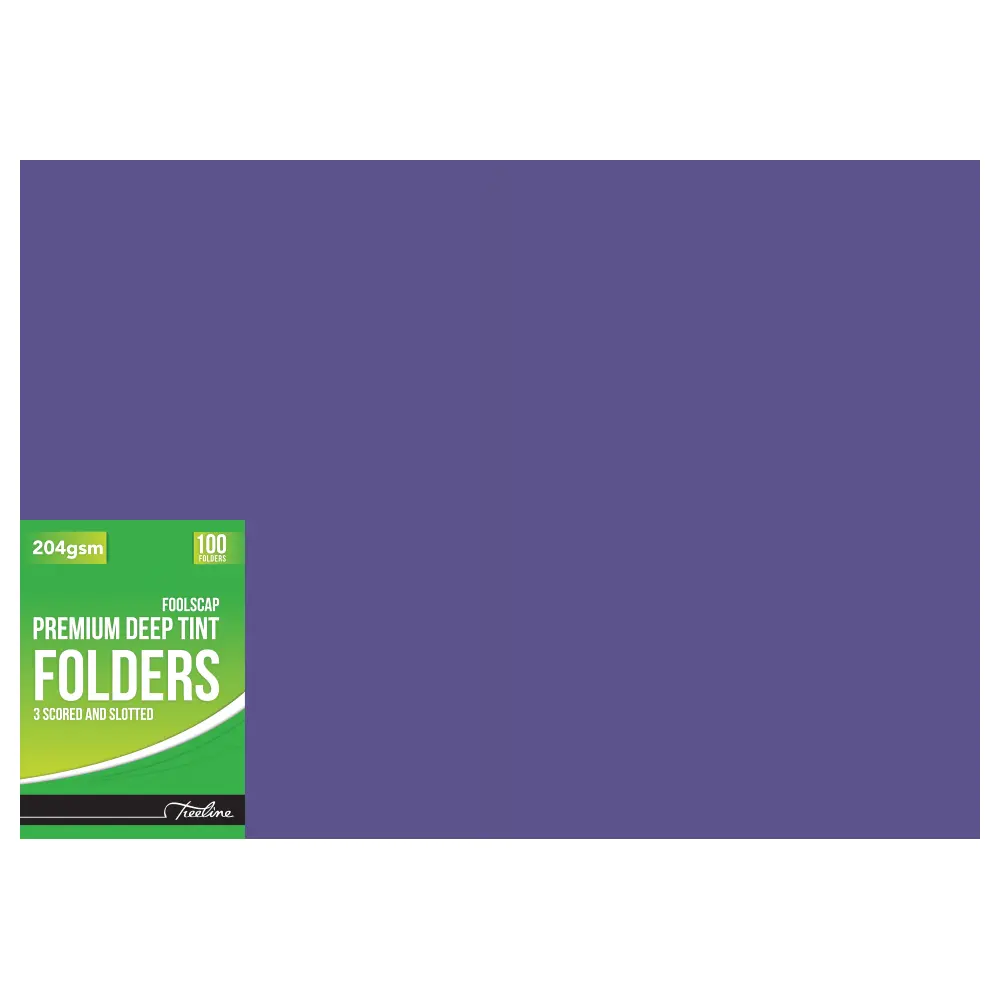 [6007652013970] Folder Premium Deep Tint 204gsm Purple - Treeline
