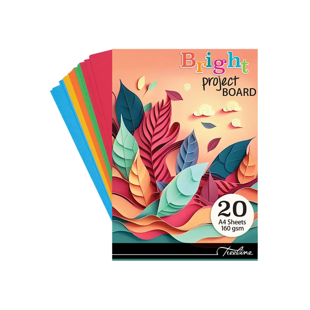 Board A4 Bright Project 20 Sheets Pad - Treeline