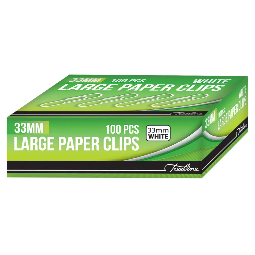 Gem Clips 33mm White - Treeline