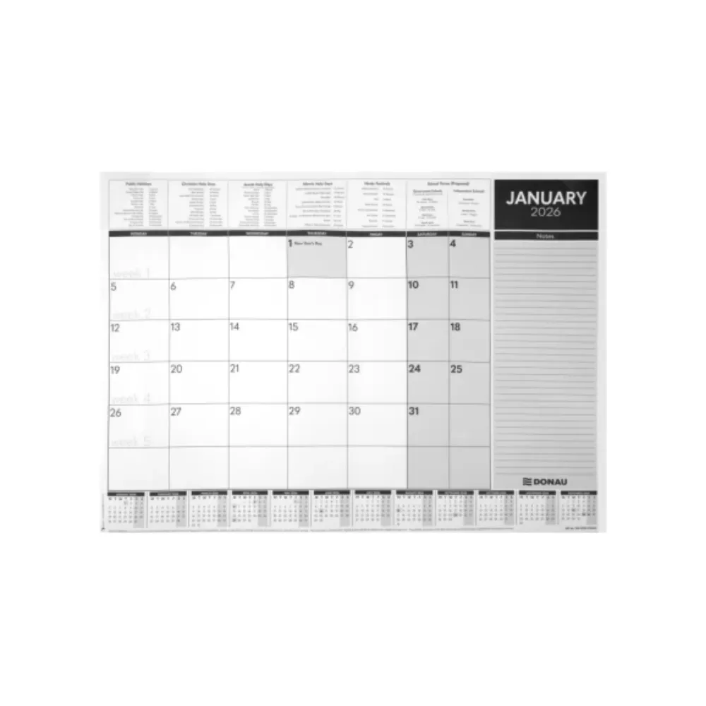 [6007749006441] Desk Calendar Pad 2026