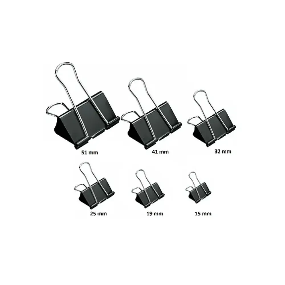 [6007749006854] Clips Foldback  25mm 12pcs - Nexx