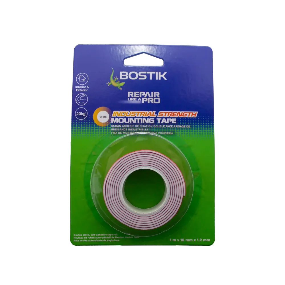 Tape Mounting Industrial Roll 18mmx1.2mmx1.m - Bostik