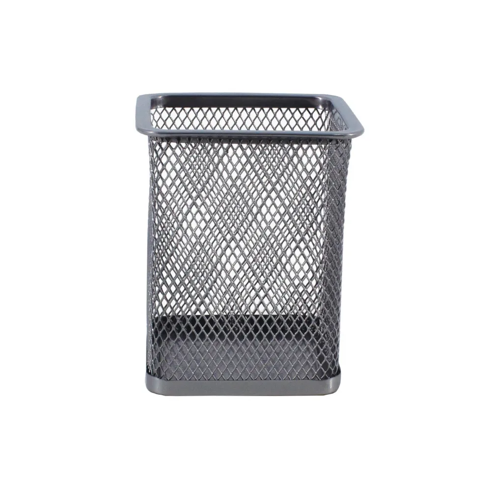 Mesh Pen Holder Silver - SDS