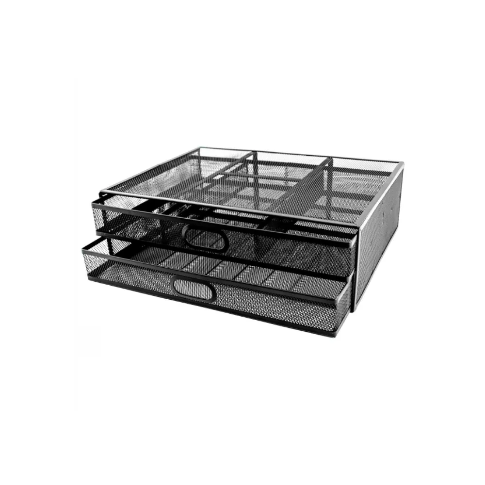 Monitor Stand 2 Drawer Black M720