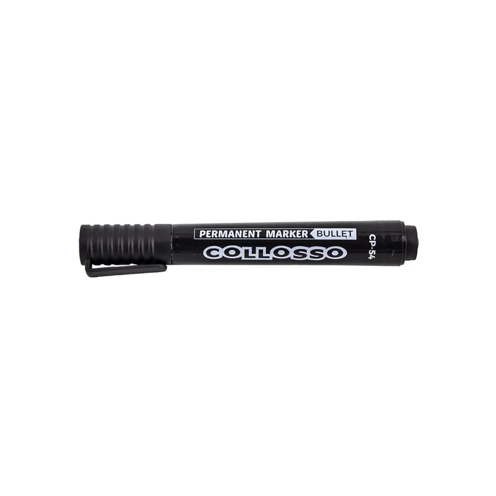 Marker Permanent Bullet Black - Collosso