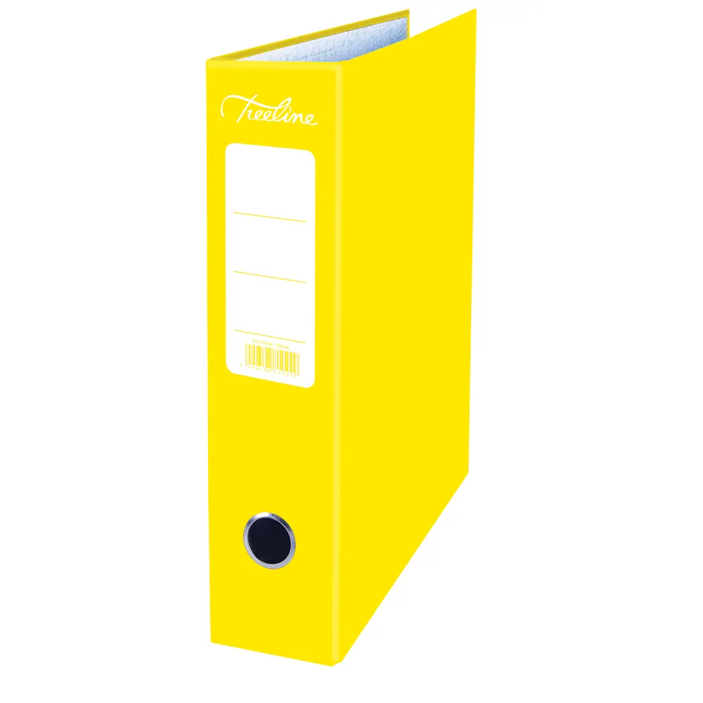 [6009548810229] File Lever Arch Yellow A4 - Treeline 