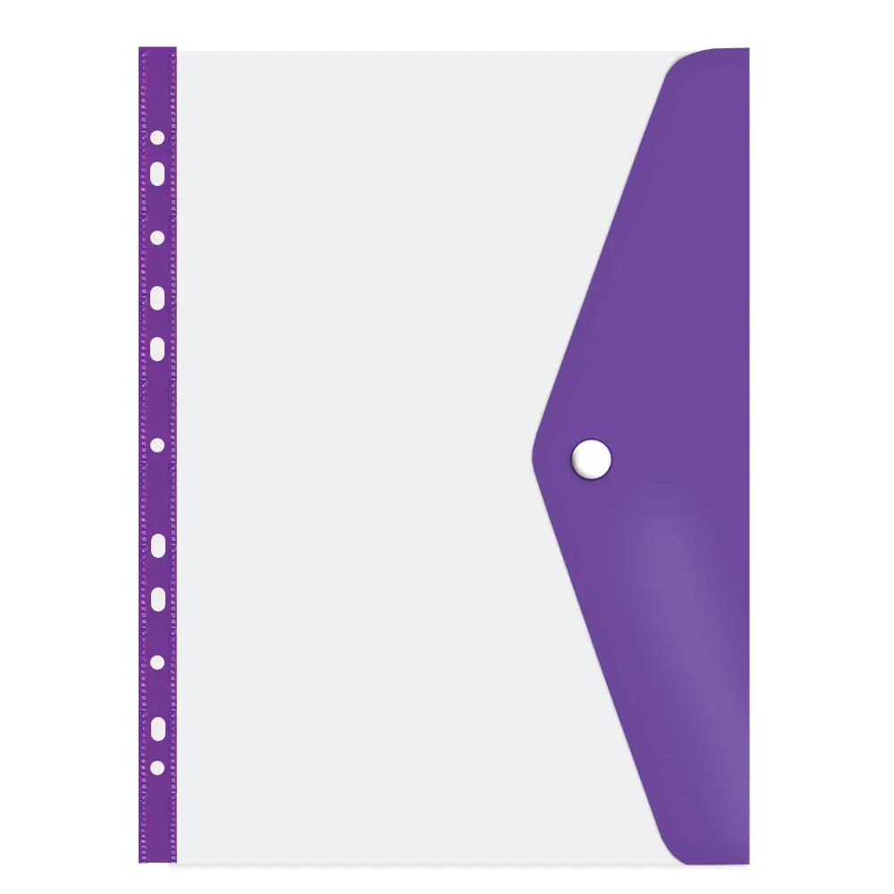 Folder Carry A4 Stud (Open long Side) Electric Purple - Treeline