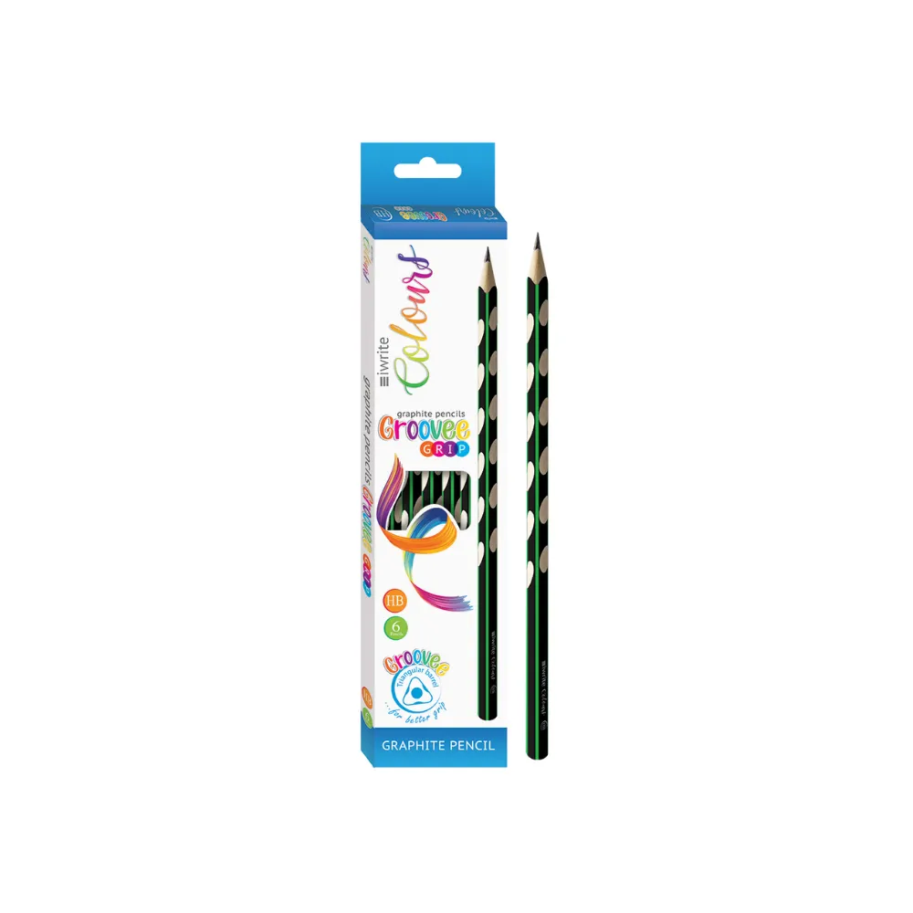 [6009548815880] Pencil HB Groovee Grip Loose- iWrite 