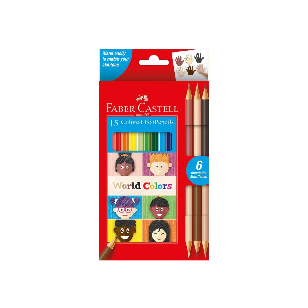 Pencil Colouring Econo World Colours 15`s