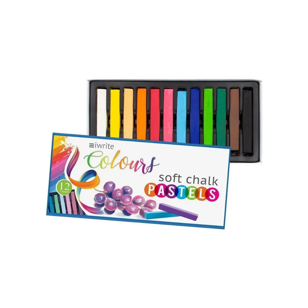 [6009548819215] Chalk Pastel Soft 12`s - iWrite
